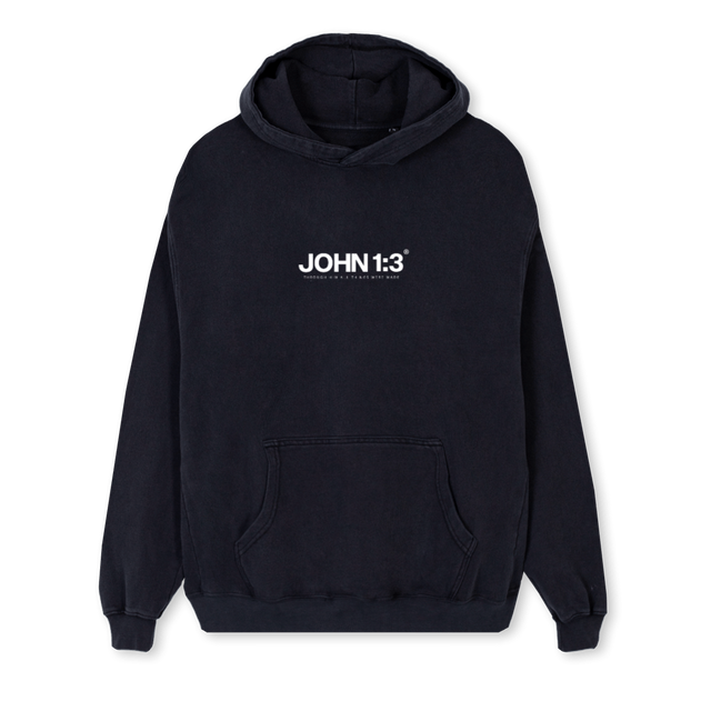 DOMINIONHOODIEBLACK Vintage Black Regular Hoodie.