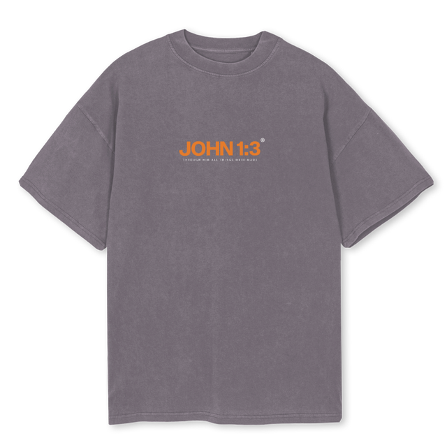 GRACETSHIRTGREY Pigment Grey Oversized Tee.