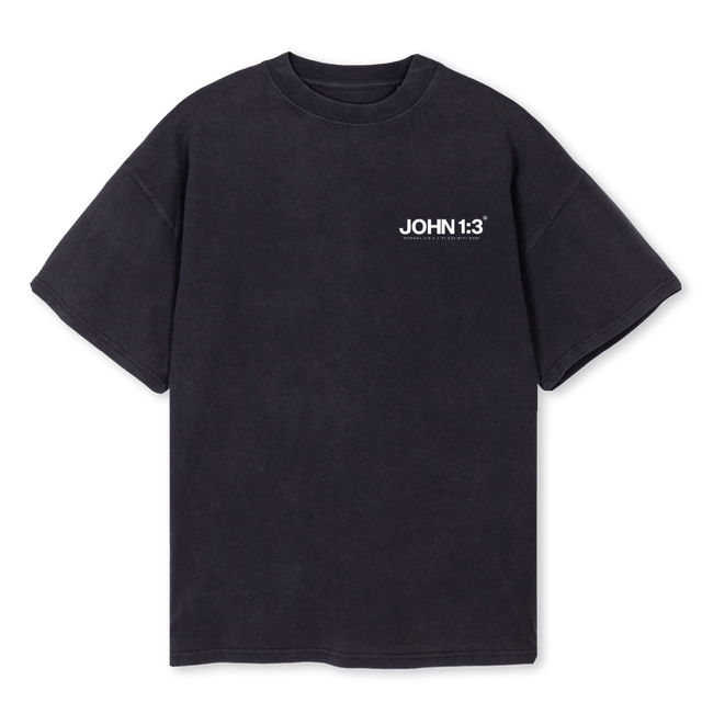 GREATISTHSIRTBLACK Vintage Black Oversized Tee.