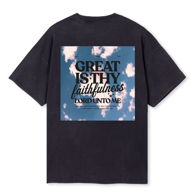 GREATISTHSIRTBLACK Vintage Black Oversized Tee.