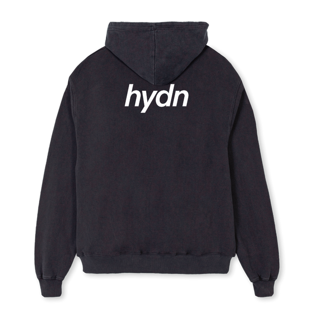 SAMPLESWEATERLADI Vintage Black Oversized Zipped Hoodie.