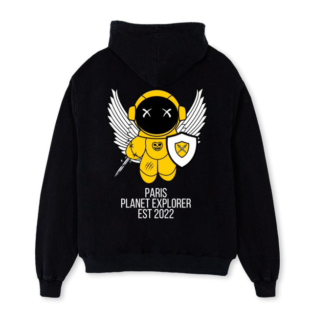 ANG OSH Black Oversized Hoodie.