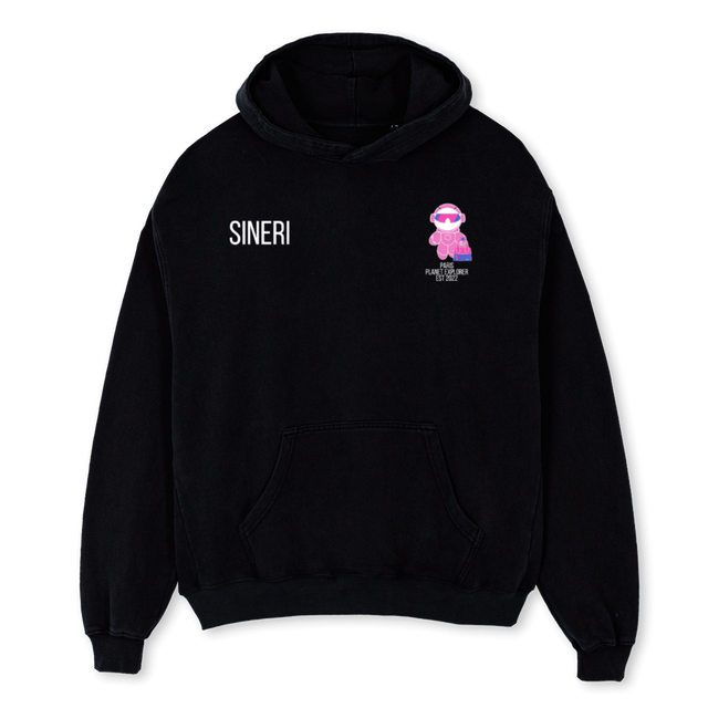 MRSBOUGIE Black Oversized Hoodie.