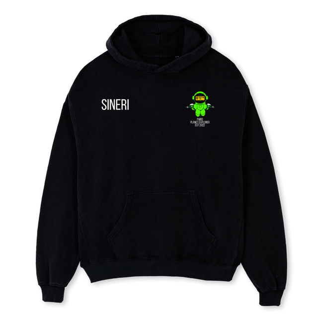 SPC  Black Oversized Hoodie.