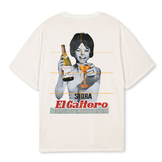 ELELGELGAELGAELGAI Vintage White Oversized Tee.