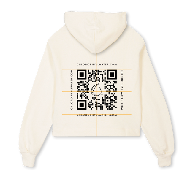 GRAZIHOODIE Cream Cropped Hoodie.