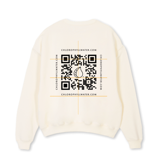 PETER Cream Oversized Crewneck Sweater.