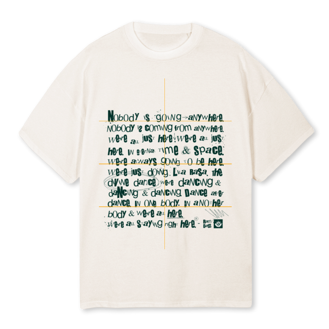 LILA Vintage White Oversized Tee.