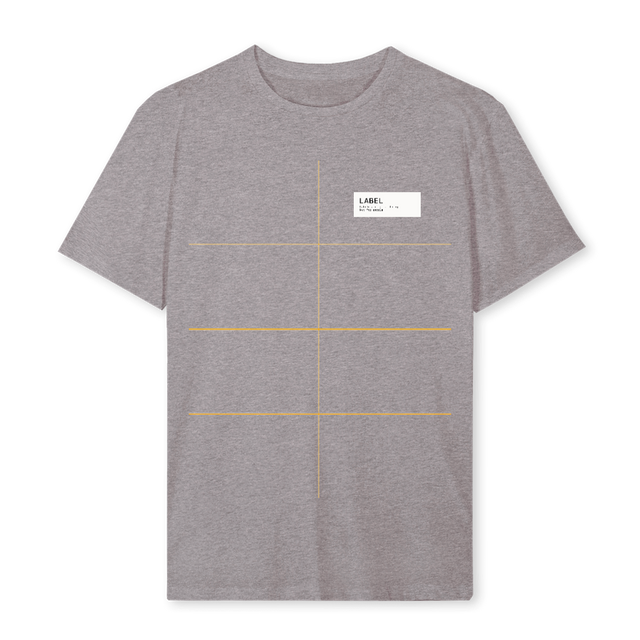 LABELGREYTREG Grey Marl Regular Tee.