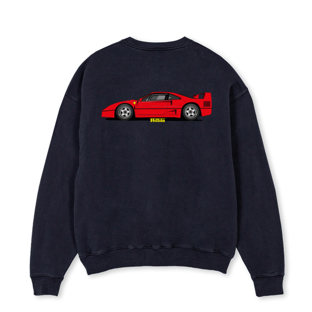 DGDHDD Vintage Black Oversized Crewneck Sweater.