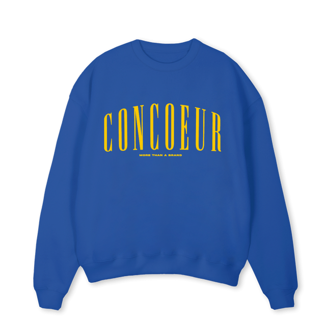 RAMDON Cobalt Blue Oversized Crewneck Sweater.