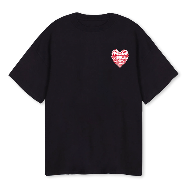 RANDOM1 Black Oversized Tee.