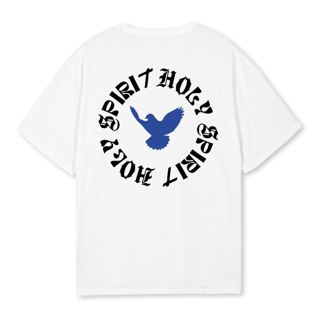 HOLYSPIRITTSHIRTWHIT White Oversized Tee.