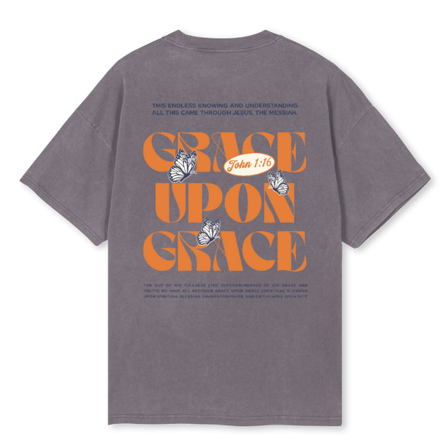 GRACETGREYOK Pigment Grey Oversized Tee.