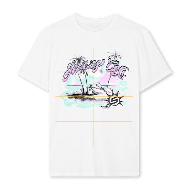 MIAMI White Regular Tee.