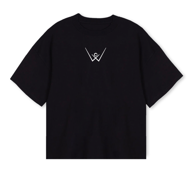 GLOBETSHIRT Black Oversized Boxy Tee.