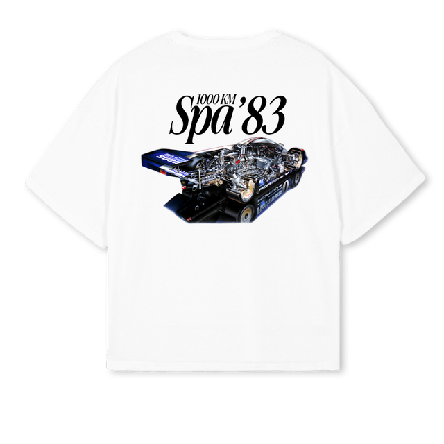 SPA White Oversized Boxy Tee.
