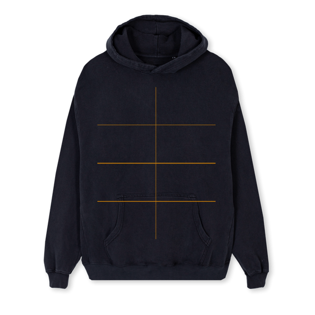TDUSA Vintage Black Regular Hoodie.