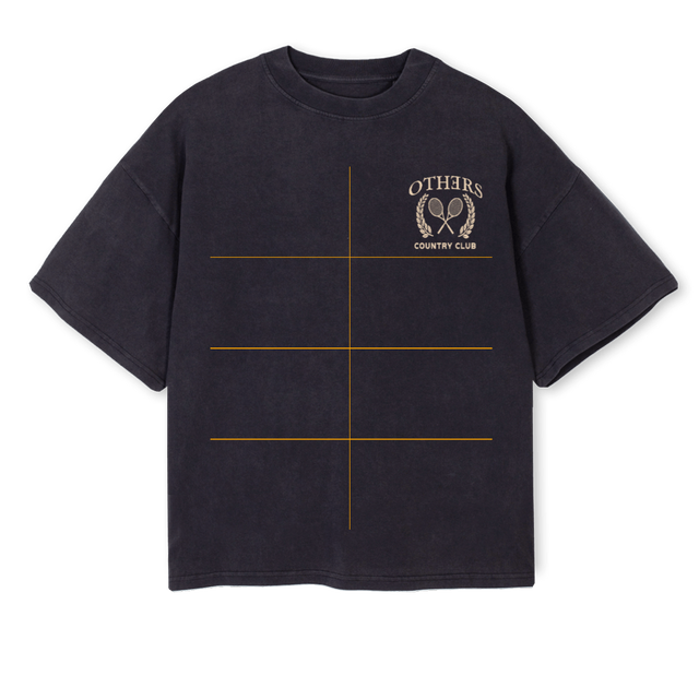 BLKTN Vintage Black Oversized Boxy Tee.