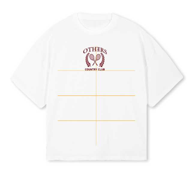 RVROAK White Oversized Boxy Tee.