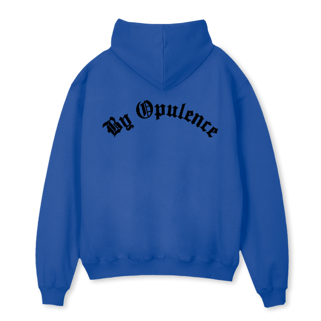 BYOPULENCECURVE Cobalt Blue Oversized Hoodie.