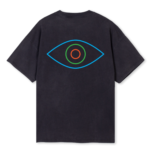 SOILOVERSHIRTONE Vintage Black Oversized Tee.