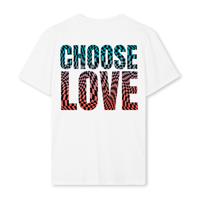CHOOSELOVETSHIRTWHIT White Regular Tee.