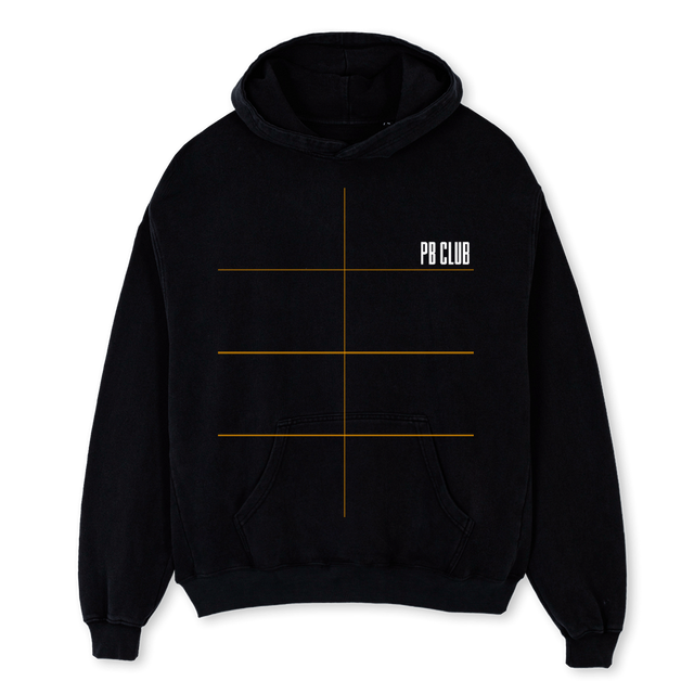 BLACKFINAL Black Oversized Hoodie.