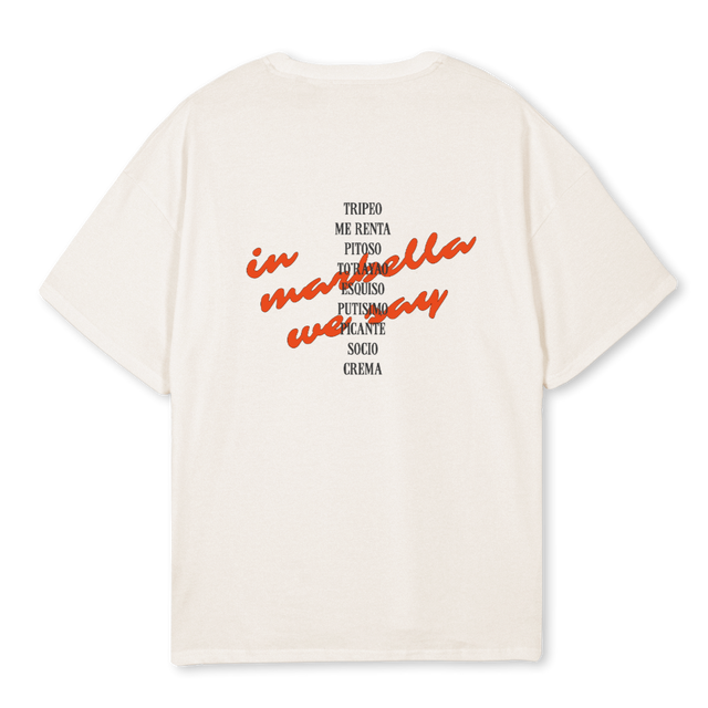 INMARBELLAWESAY Vintage White Oversized Tee.