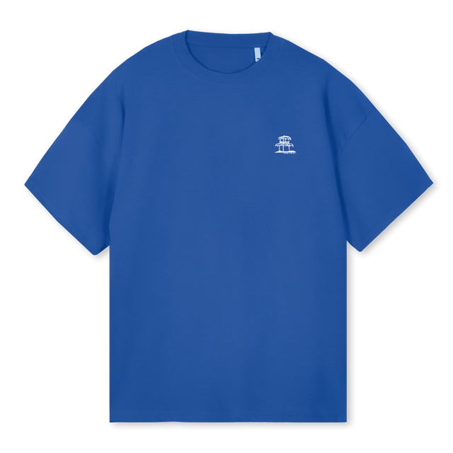 QUIEROSIESTAAZUL Cobalt Blue Oversized Tee.