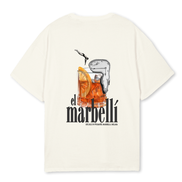 ELMARBELLI Cream Oversized Tee.
