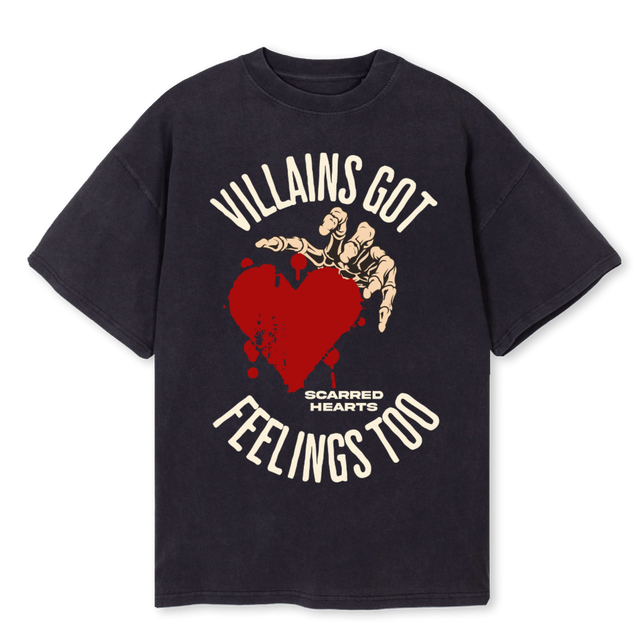 VGFT_2 Vintage Black Oversized Tee.