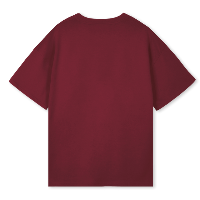 VGFT_3 Burgundy Oversized Tee.