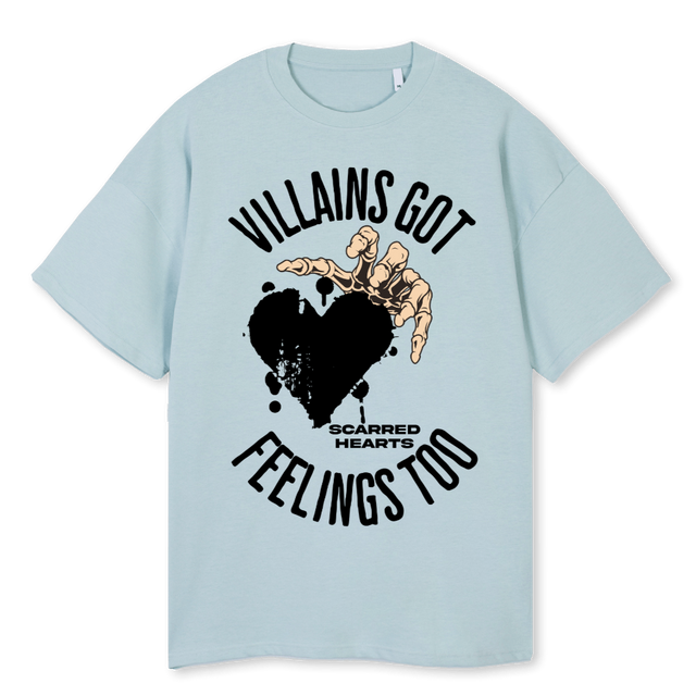 VGFT_4 Cold Blue Oversized Tee.