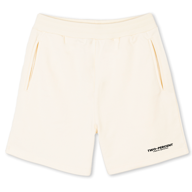 TESTPRINTONE Cream Sweatshorts.
