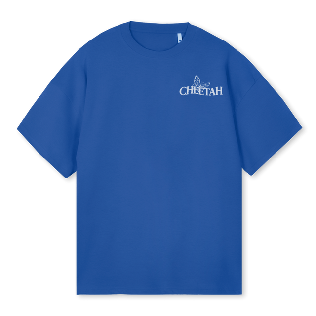 RISKORLOSECOBALDBLUE Cobalt Blue Oversized Tee.
