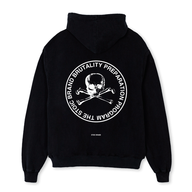 BPP Black Oversized Zipped Hoodie.
