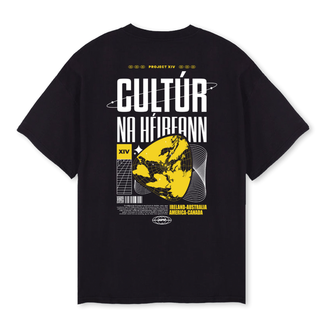 CULTURBLACK Black Oversized Tee.