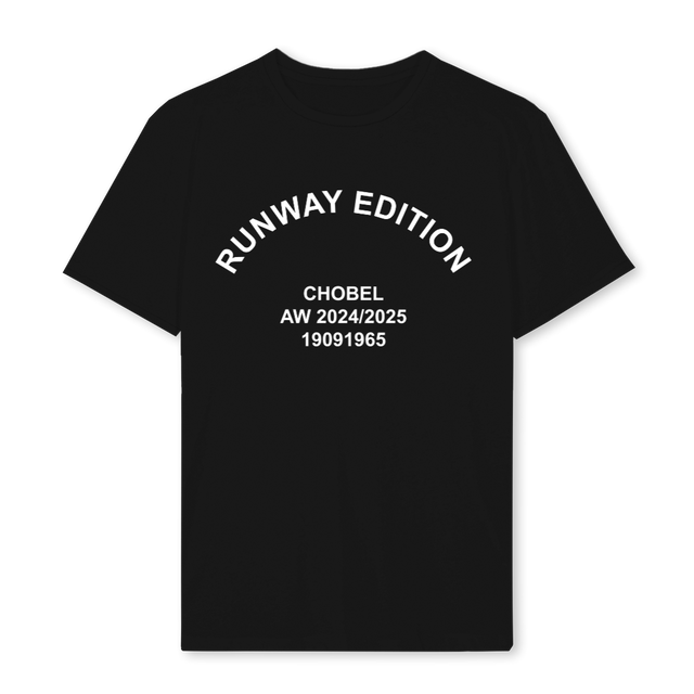 RUNWAYREAL Black Regular Tee.