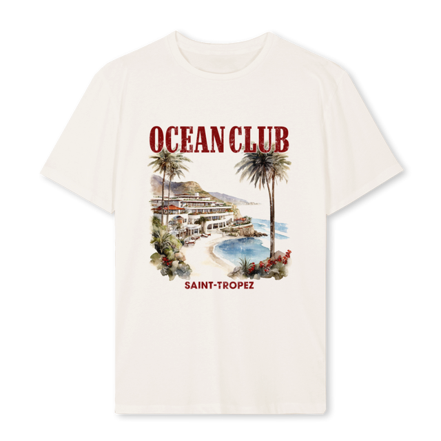 SAINTTROPEZBABY Vintage White Regular Tee.