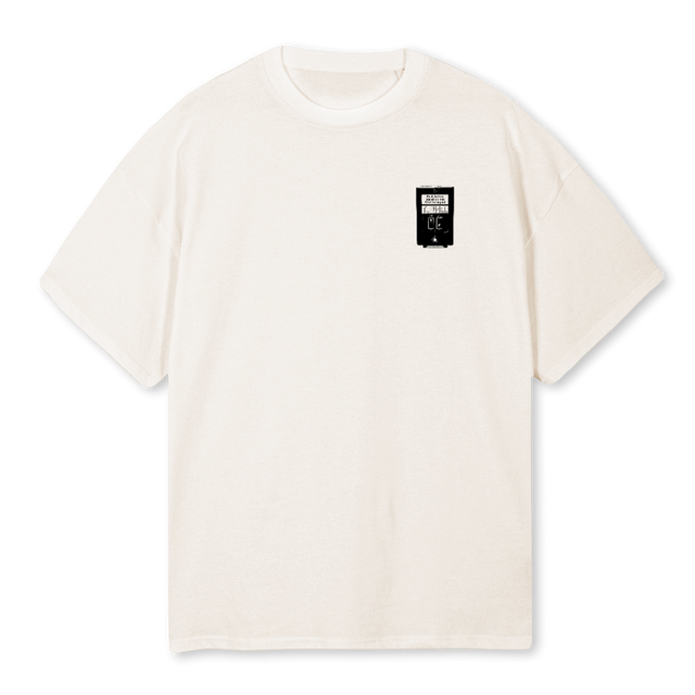 TRAFFICTWO Vintage White Oversized Tee.