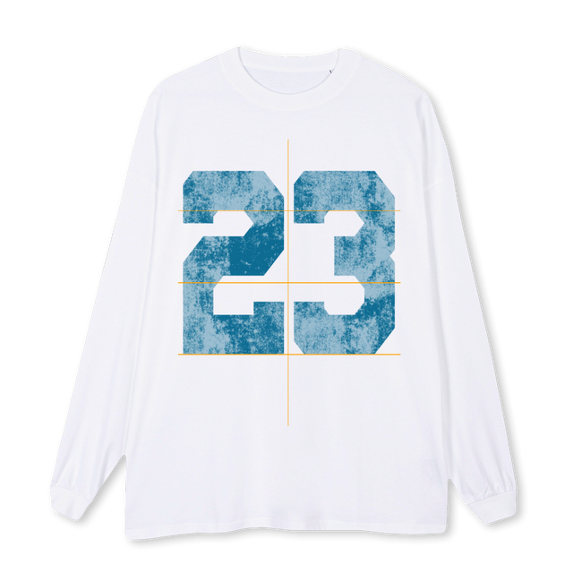 LONGSLVJERSEY White Oversized LS Tee.