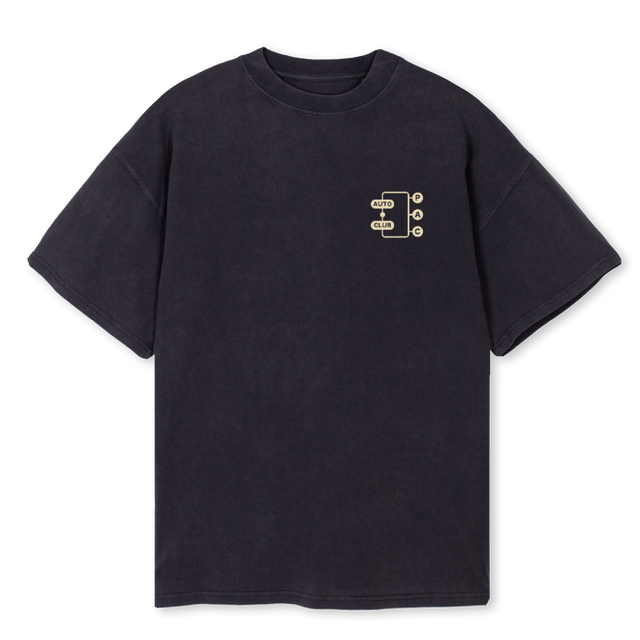 DROPPP Vintage Black Oversized Tee.