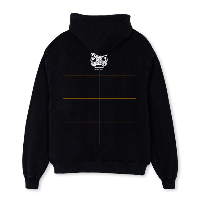 VIRTUESHOODIE Black Oversized Hoodie.