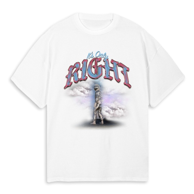 IOR White Oversized Tee.