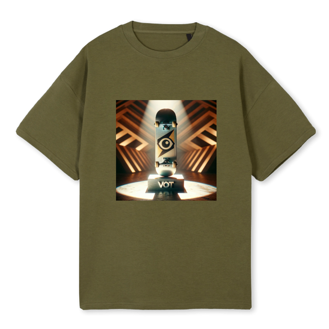 VOTONE Kaki Oversized Tee.