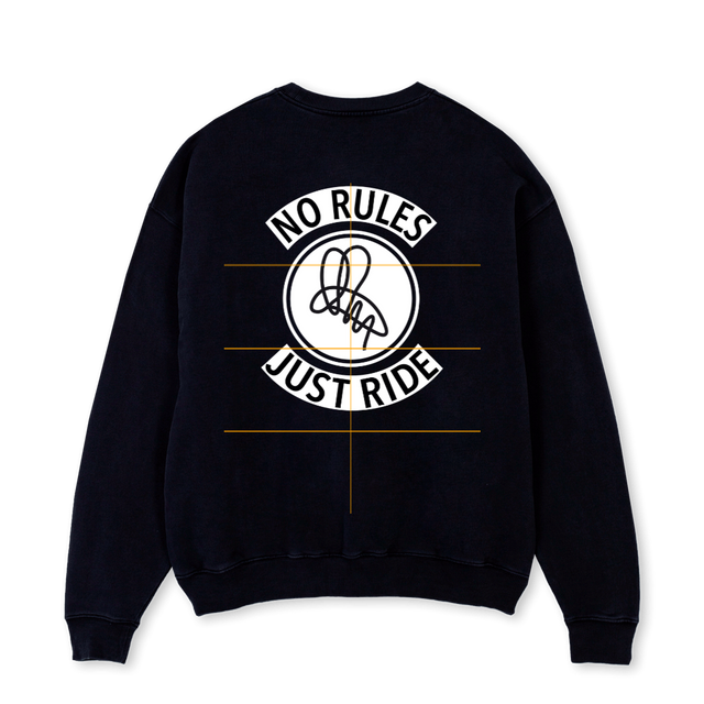 ATTACUSCCJUMPER Black Oversized Crewneck Sweater.