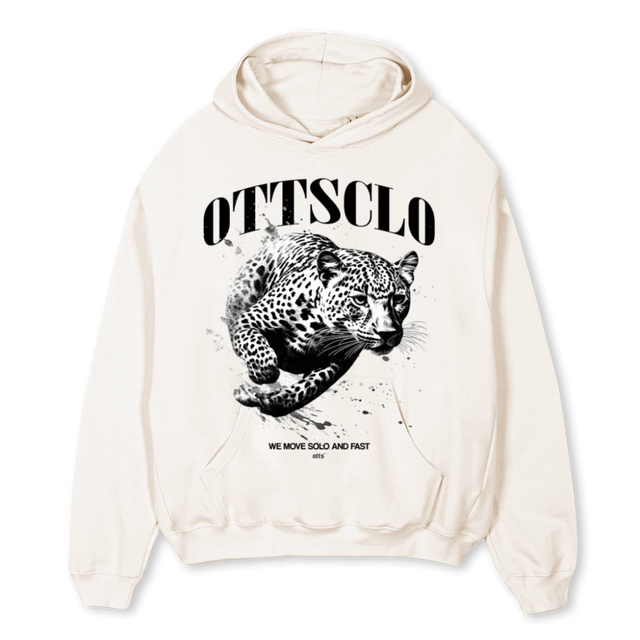 SOLONFAST OSH Vintage White Oversized Hoodie.