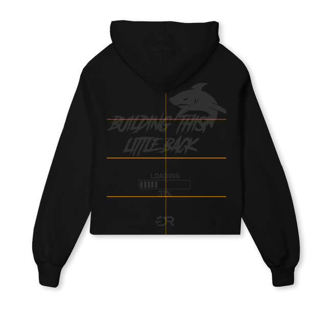 AAAAAAAAAAAAAAAAAAA Black Cropped Hoodie.