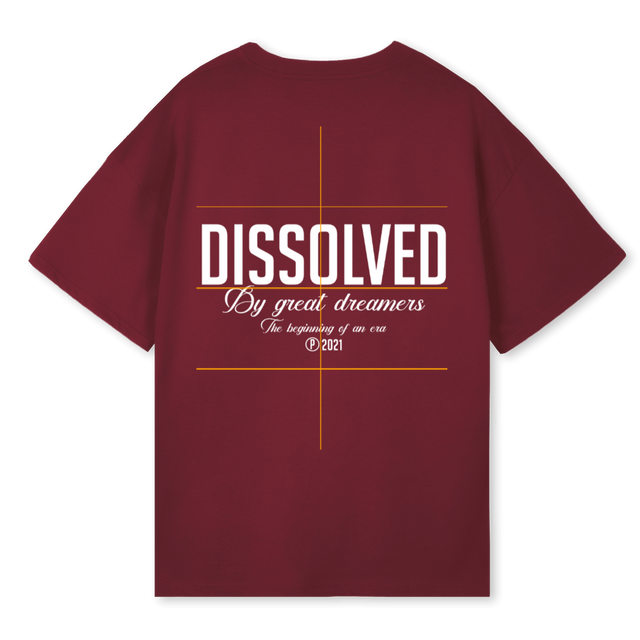 DREAMERS_2  Burgundy Oversized Tee.